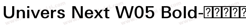 Univers Next W05 Bold字体转换
